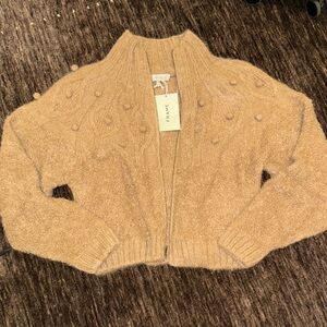 NWT FRAME Alpaca Wool Zip Cardigan Size Large